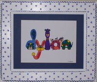 Boy Hand Painted Frame